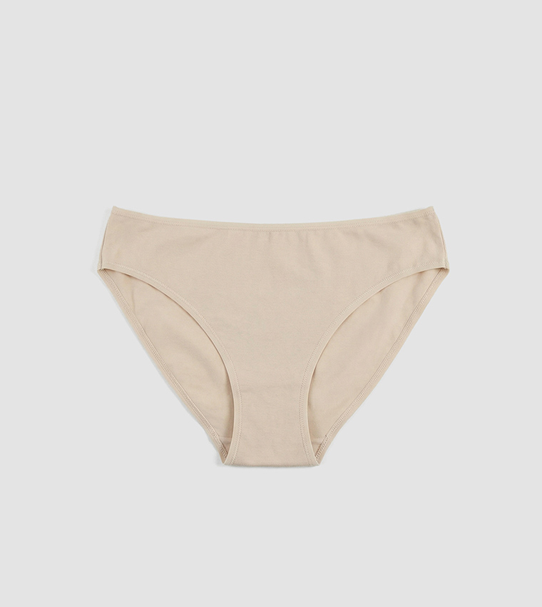 Pack of 5 Solid Hipster Briefs