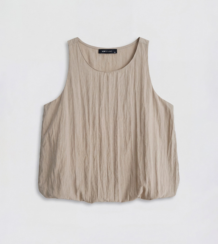 اٍل سي واي كيكي  توبات بلا أكمام  - بيج Sleeveless Tops