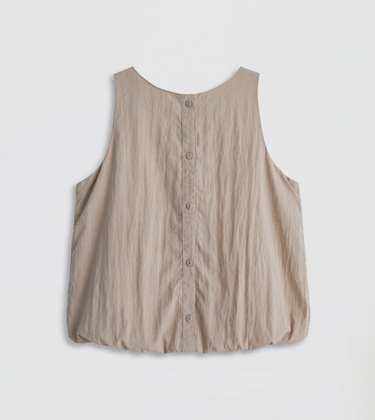 اٍل سي واي كيكي  توبات بلا أكمام  - بيج Sleeveless Tops