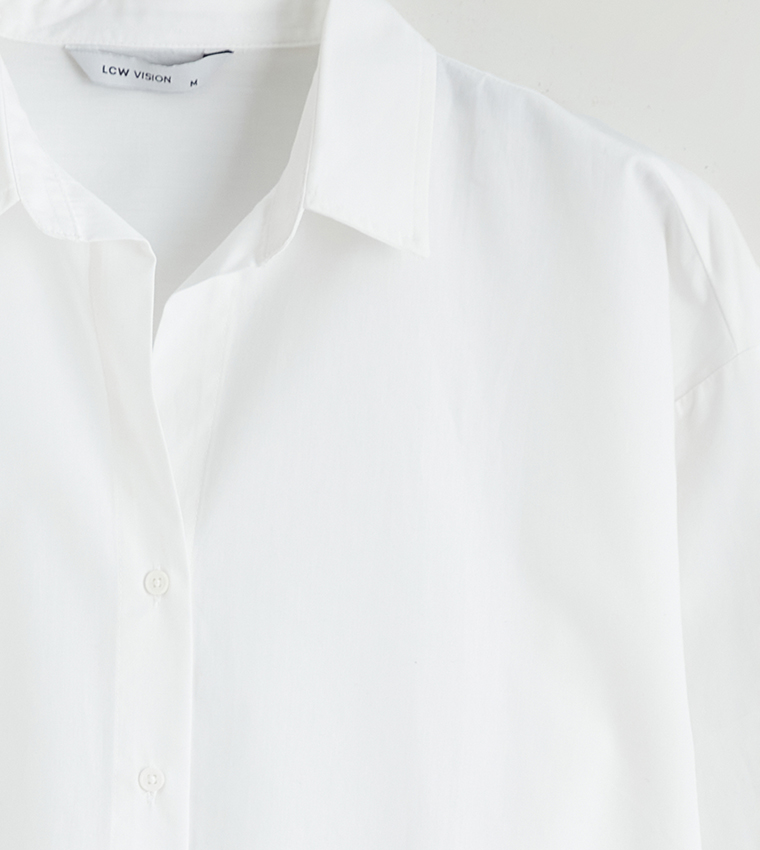 قميص أوفرسايز كم طويل 