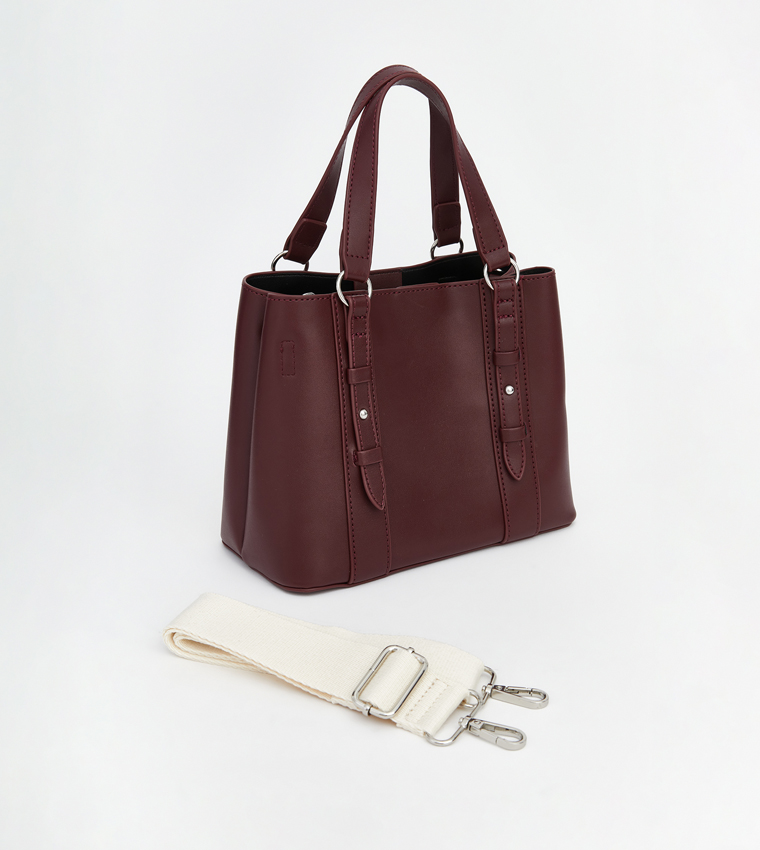 Faux Leather Shoulder Bag