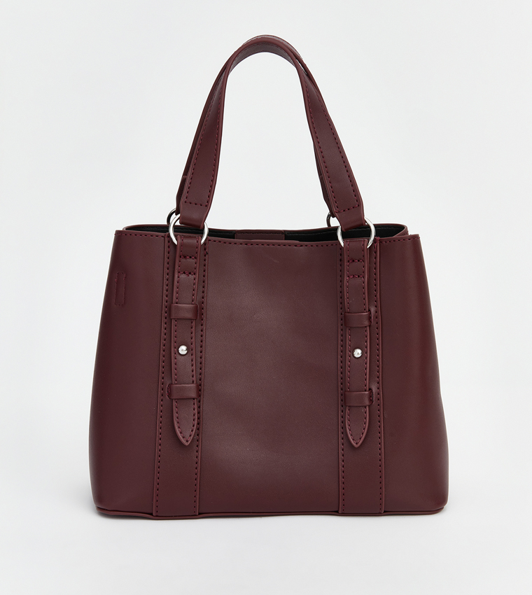 Faux Leather Shoulder Bag