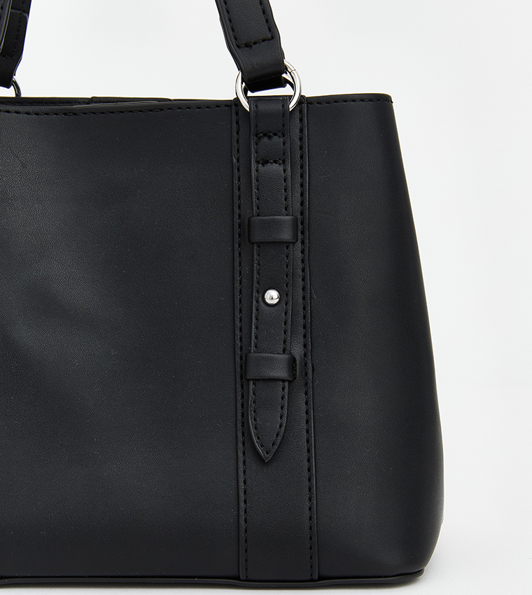 Faux Leather Shoulder Bag