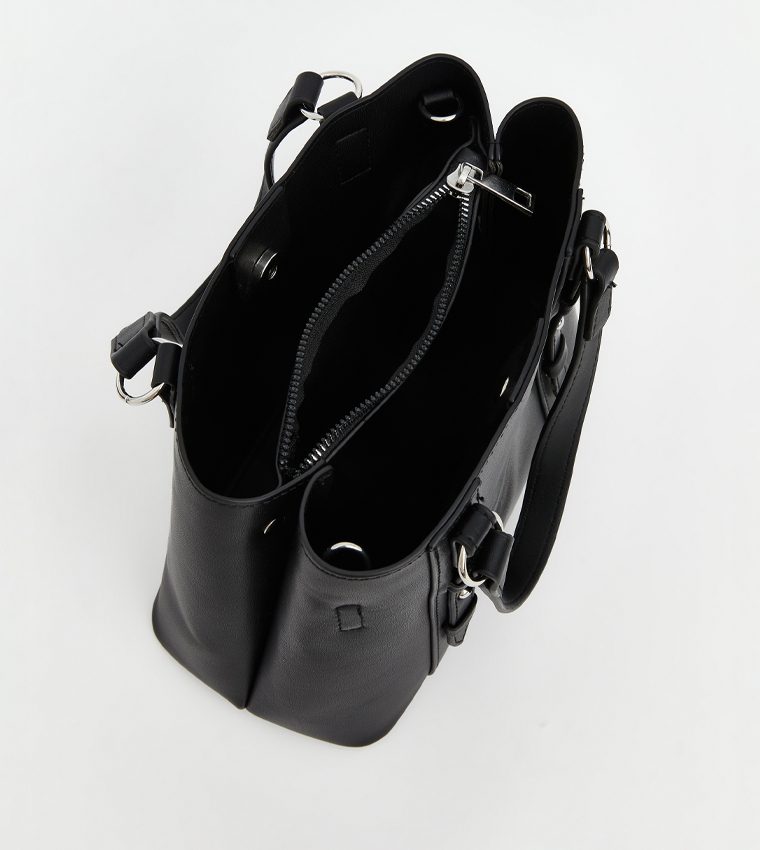 Faux Leather Shoulder Bag