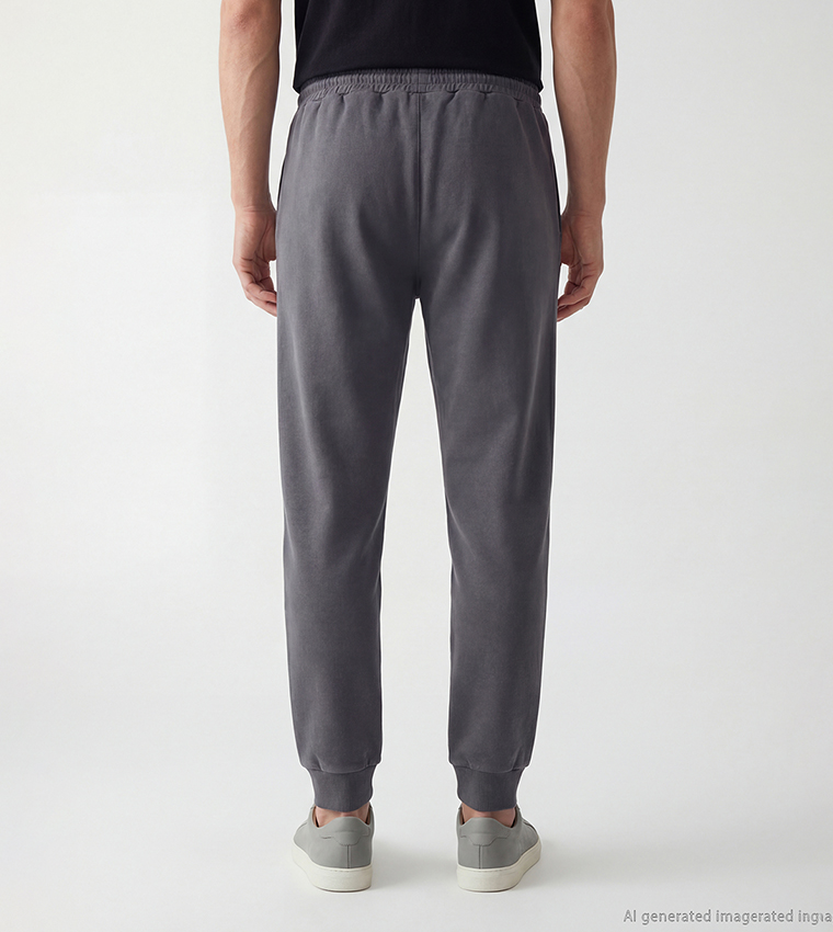Drawstring Waist Regular Fit Joggers