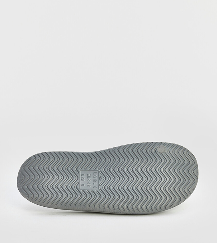Solid Open Toe Slip-On Slides