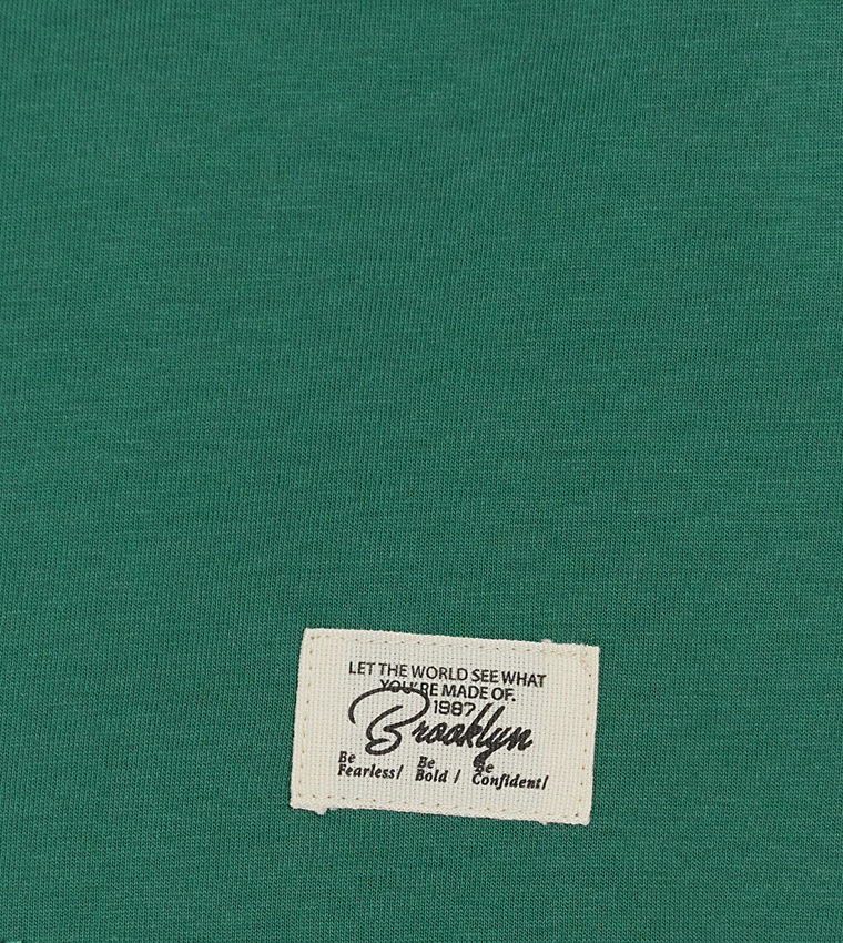 Solid Crew Neck T-Shirt