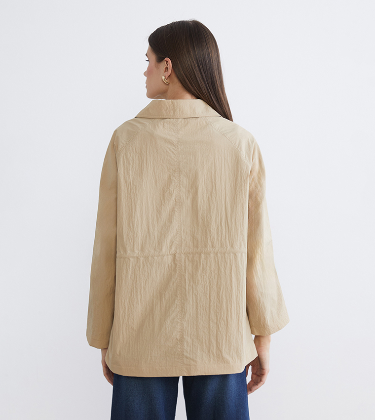 Textured Long Sleeves Jacket