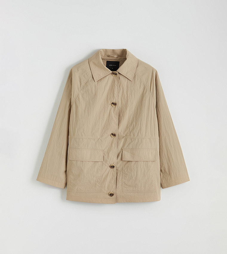 Textured Long Sleeves Jacket