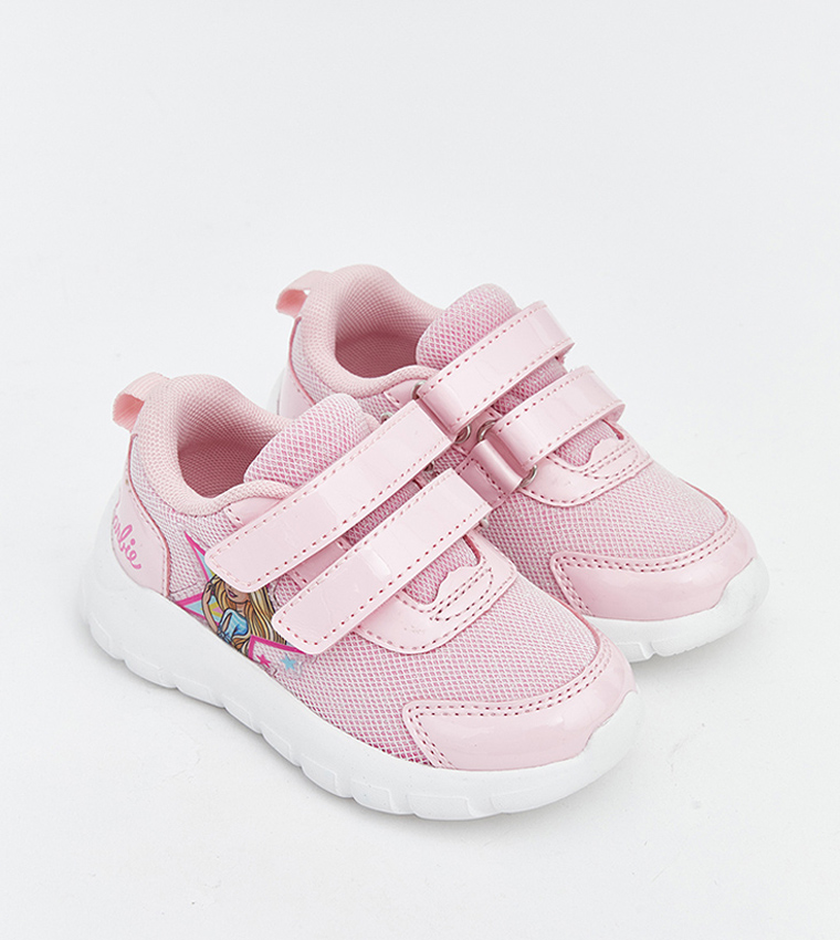 سنيكرز بطبعة باربي بحزام فليكرو 