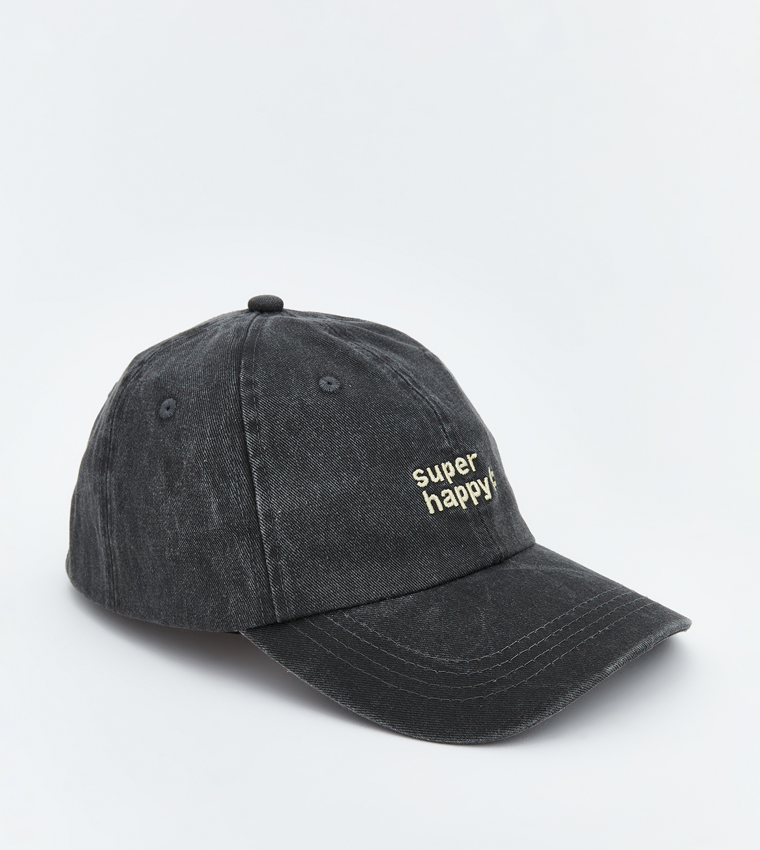 Embroidered Lettering Baseball Cap