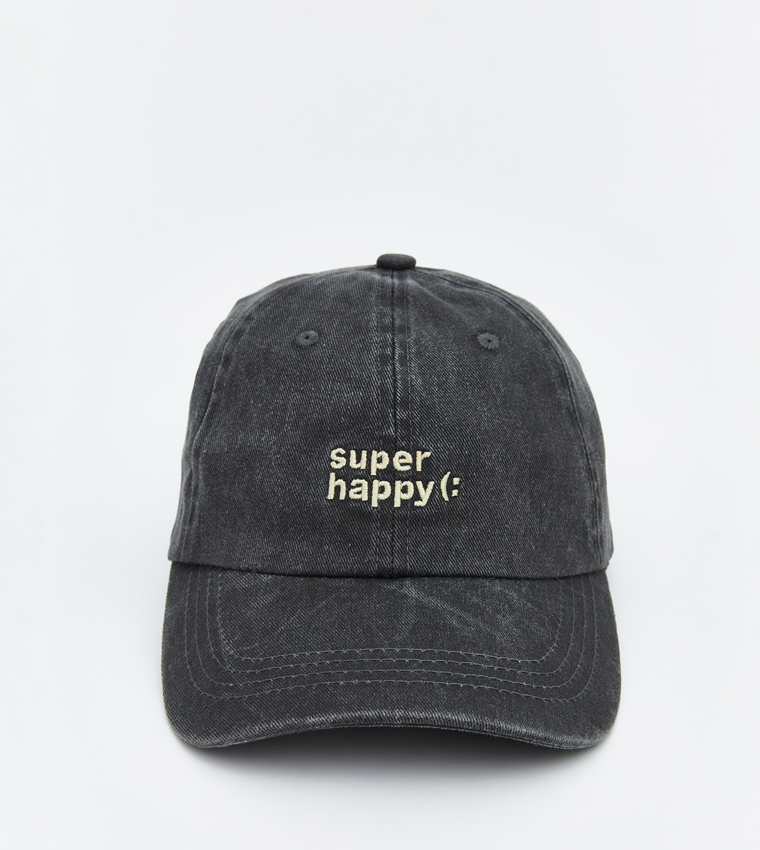 Embroidered Lettering Baseball Cap