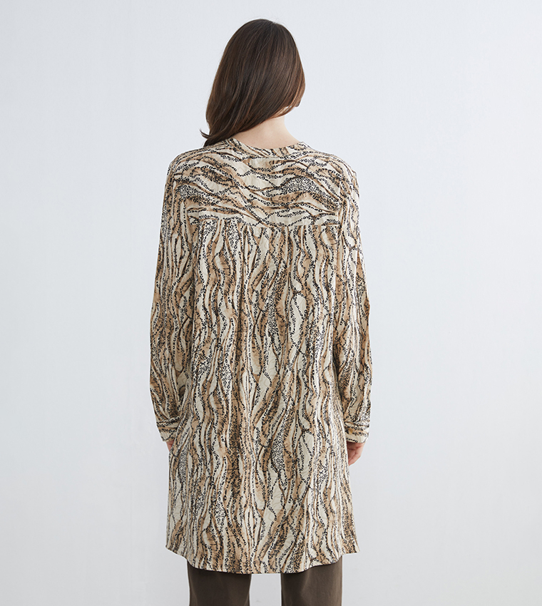 Patterned Long Sleeves Tunic
