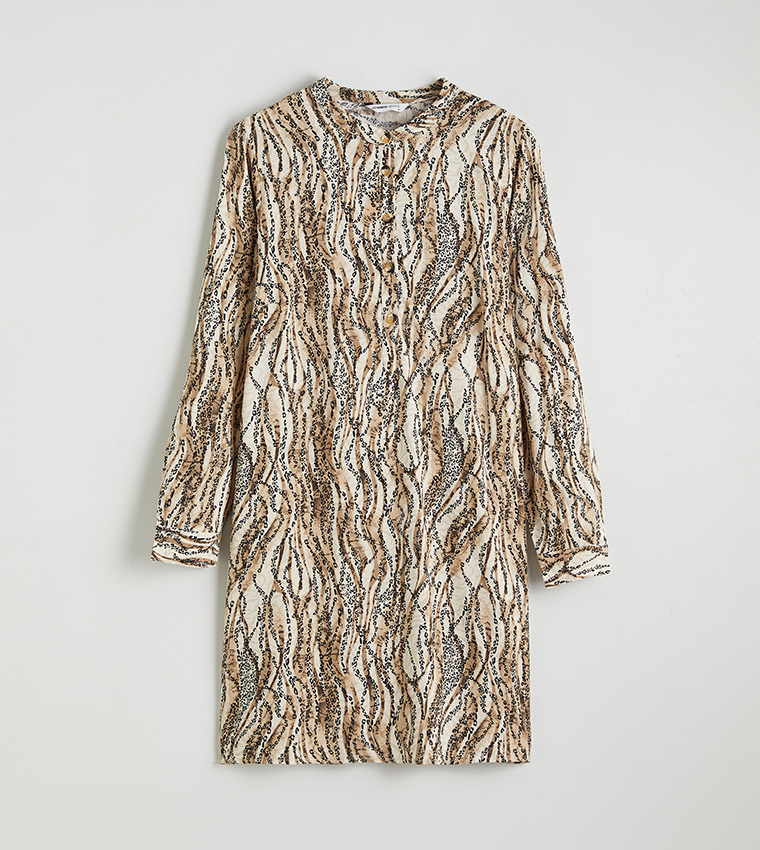 Patterned Long Sleeves Tunic