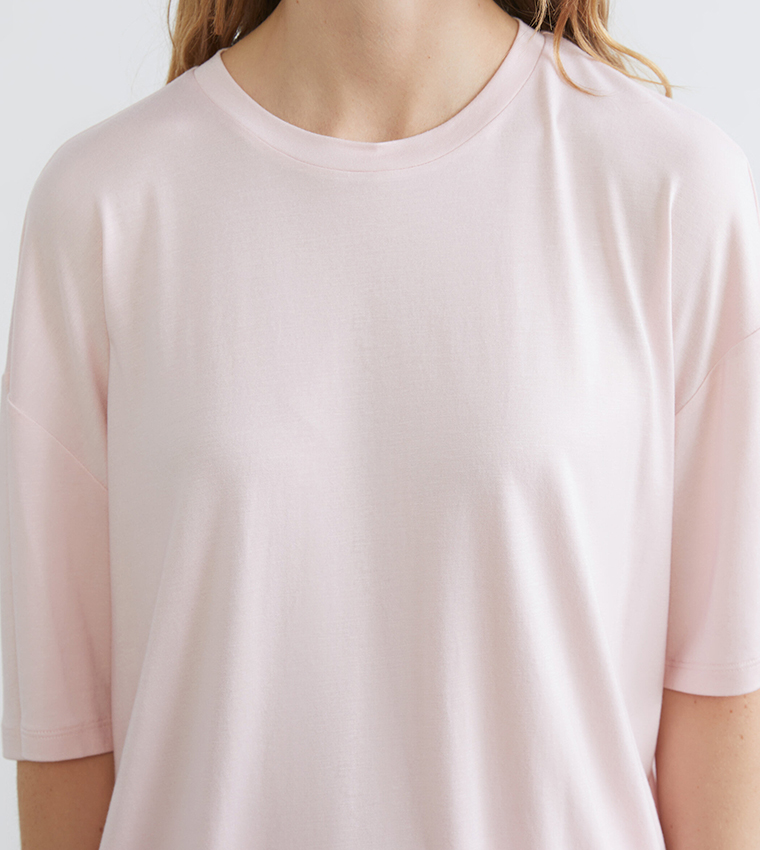 Solid Crew Neck T-Shirt