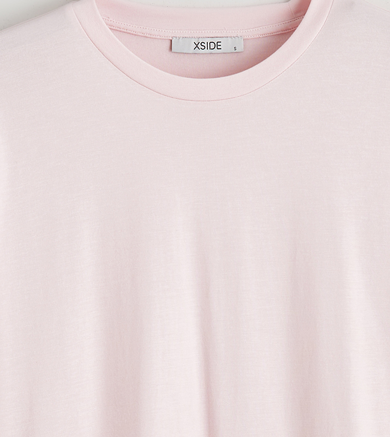 Solid Crew Neck T-Shirt