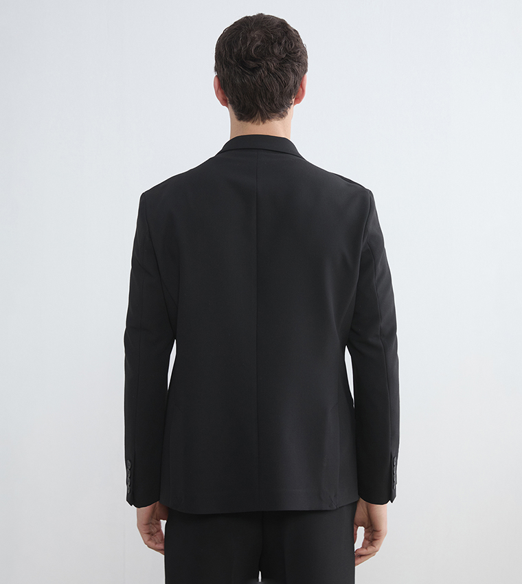 Double Breasted Lapel Collar Blazer