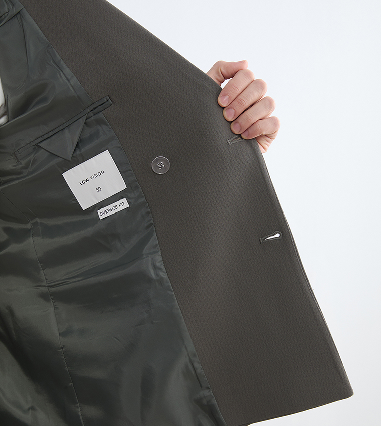 Double Breasted Lapel Collar Blazer