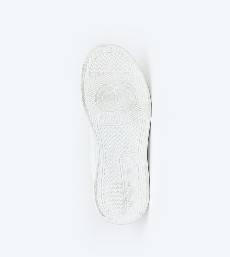 Solid Lace-Up Sneakers