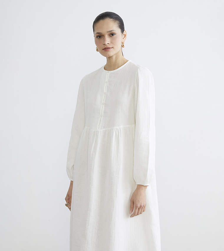 اٍل سي واي كيكي  فساتين ميدي  - أبيض Midi Dresses