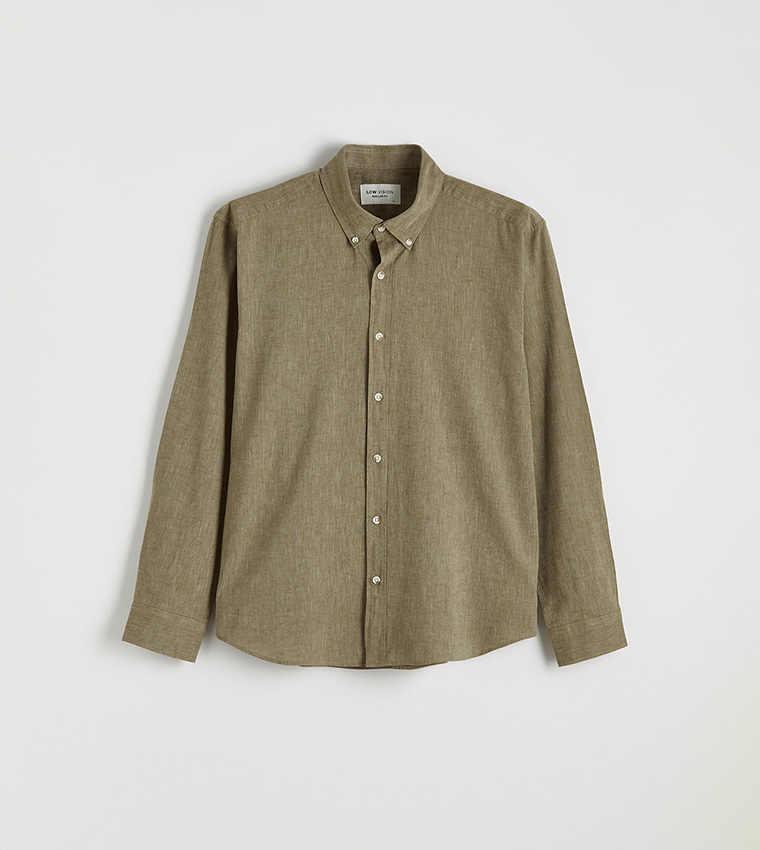 Solid Long Sleeves Casual Shirt