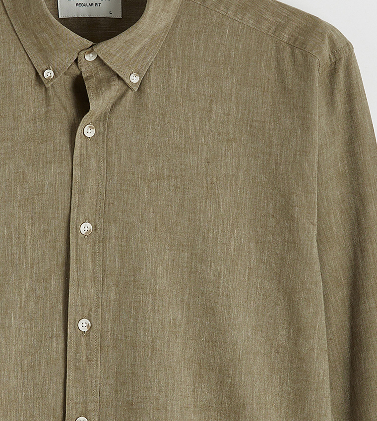 Solid Long Sleeves Casual Shirt