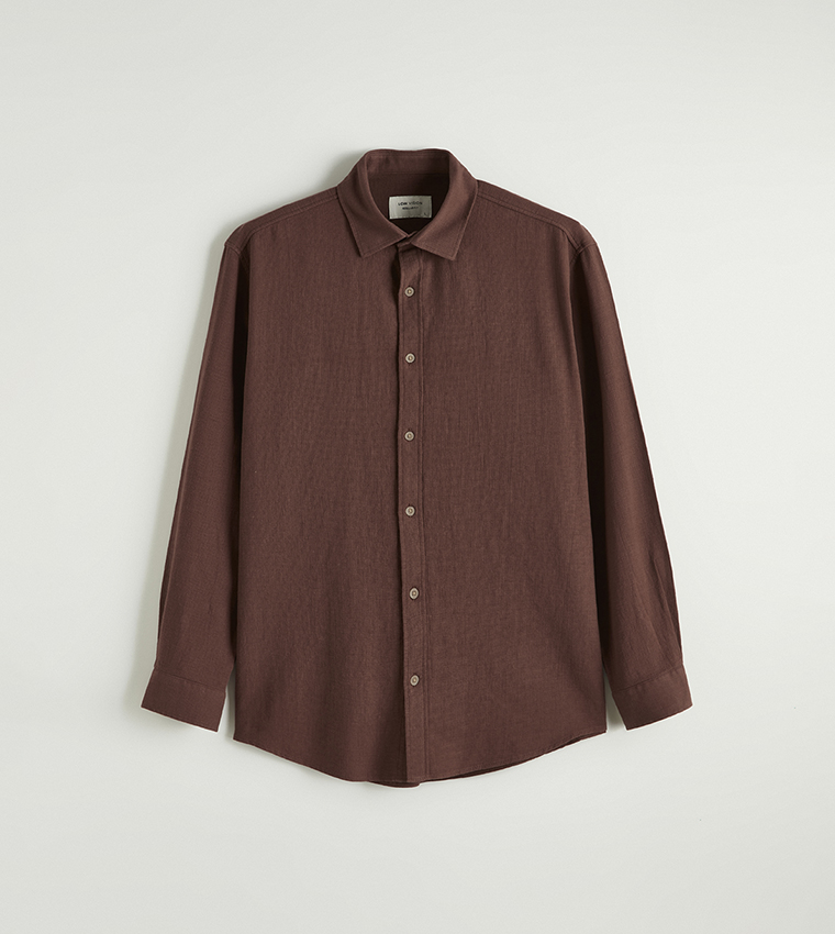 Solid Long Sleeves Regular Fit Shirt