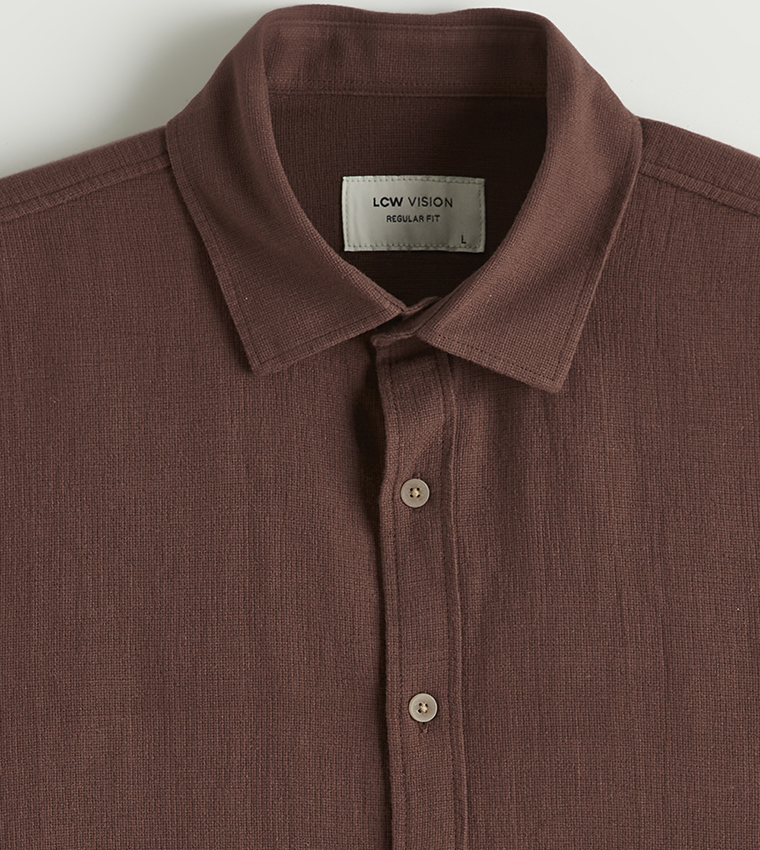 Solid Long Sleeves Regular Fit Shirt