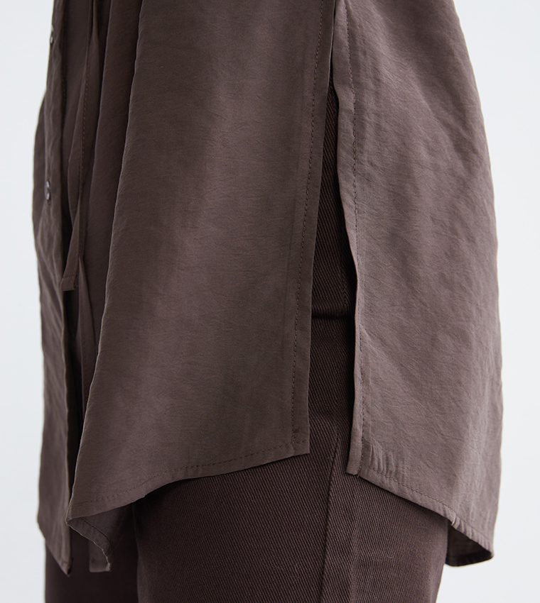 تونيك قميص سادة بفيونكة