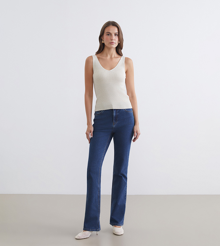Mars High Waist Flared Jeans