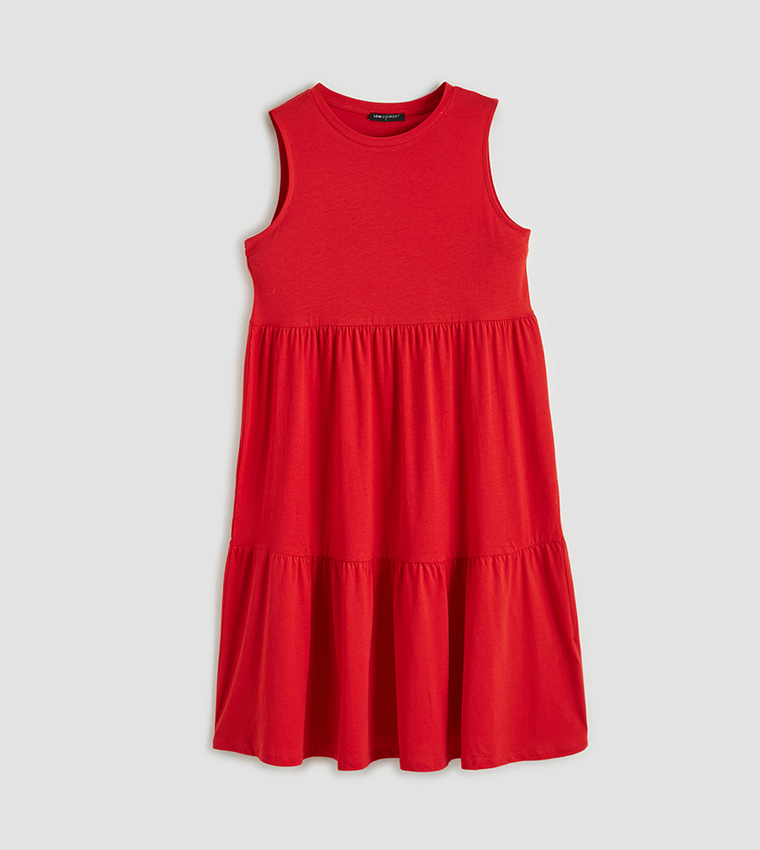 LC Waikiki  Midi Dresses - Red Casual Tops
