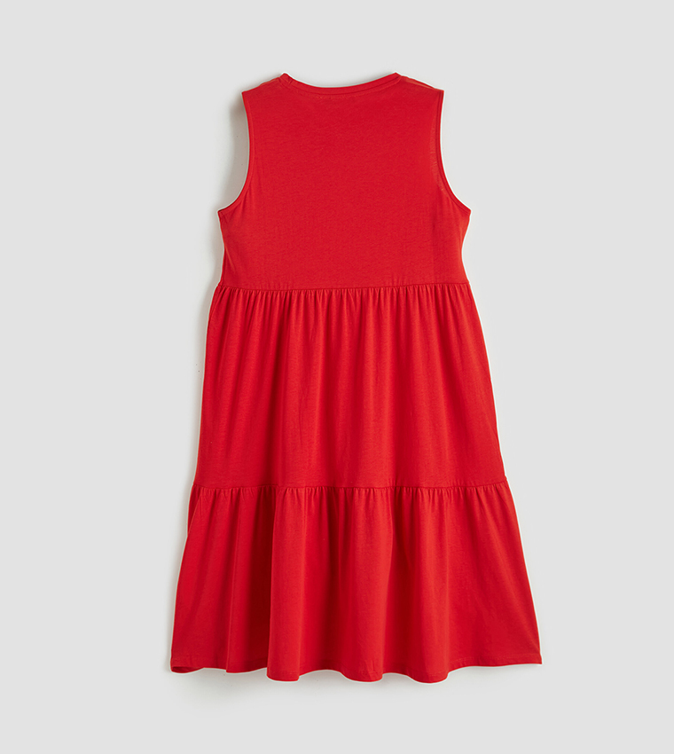 LC Waikiki  Midi Dresses - Red Casual Tops