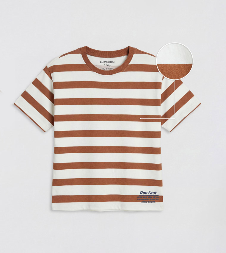 Striped Crew Neck T-Shirt