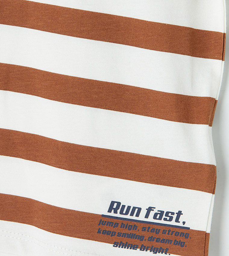 Striped Crew Neck T-Shirt