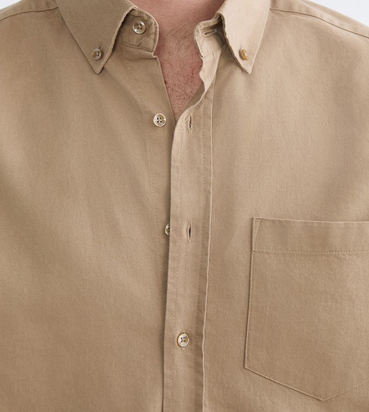 قميص غبردين بكم طويل 