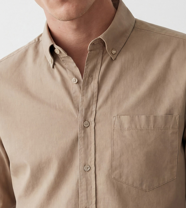 قميص غبردين بكم طويل 