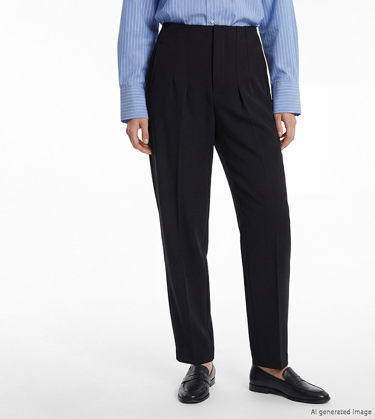 Solid Slim Fit Trousers