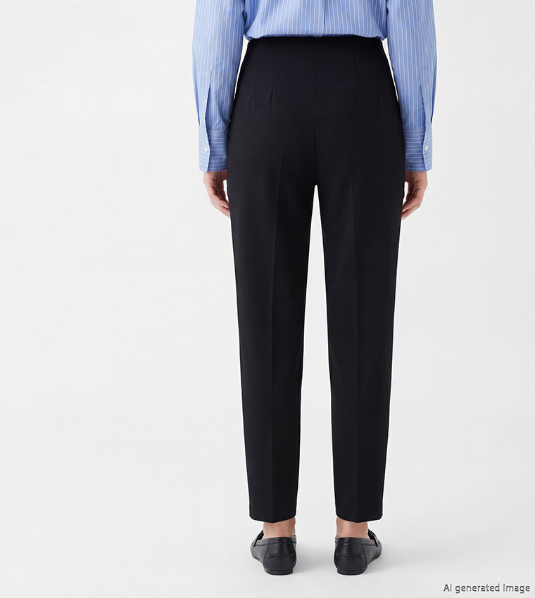 Solid Slim Fit Trousers