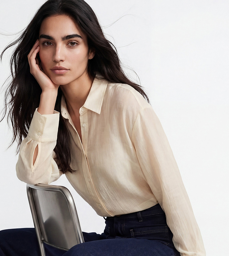 اٍل سي واي كيكي  قمصان - بيج Casual Tops