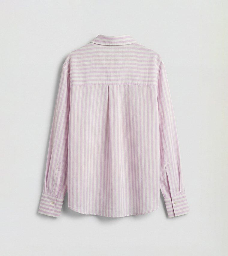 Striped Long Sleeves Poplin Shirt