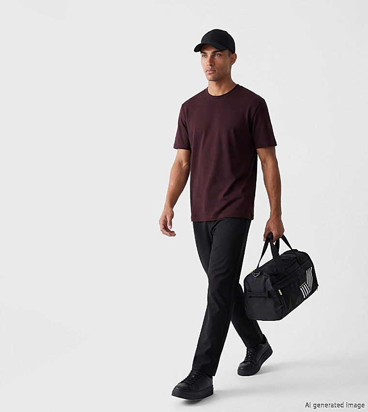 Solid Regular Fit Trousers