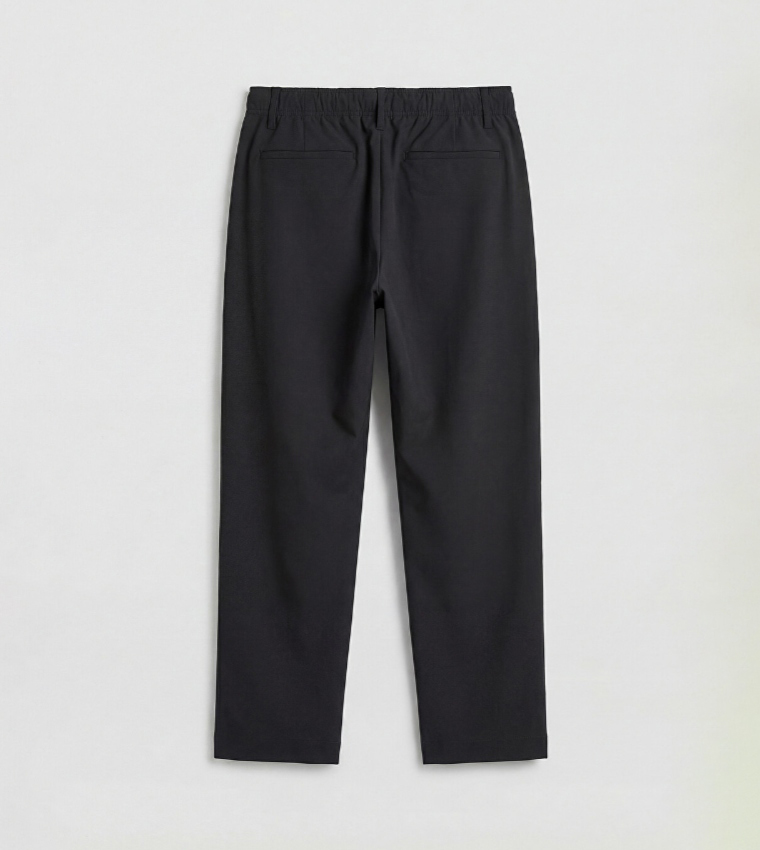 Solid Regular Fit Trousers
