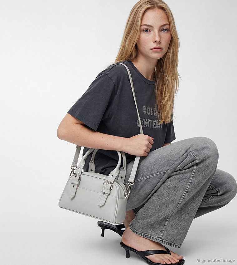 Solid Zip Handheld Bag