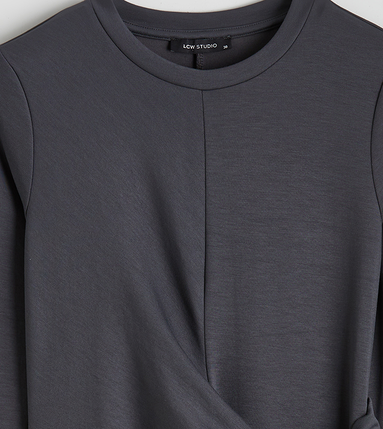 فستان ميدي سادة 