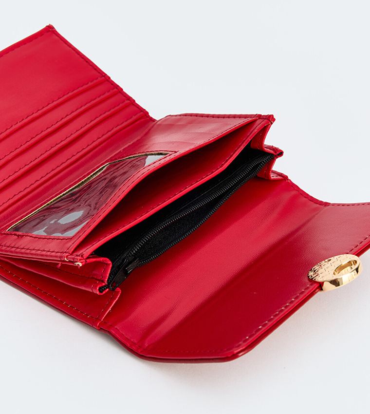 Solid Twist Lock Mini Wallet