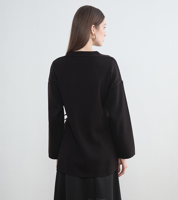 Double Breasted Long Sleeves Kimono