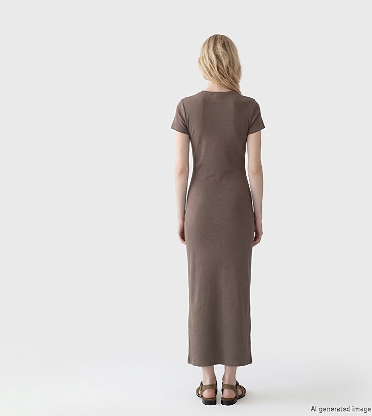 Modal Blend Bodycon Midi Dress