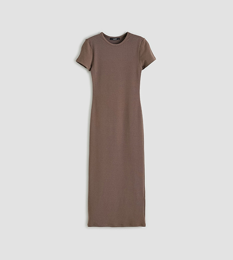 Modal Blend Bodycon Midi Dress
