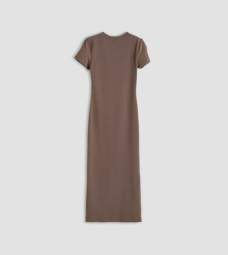 Modal Blend Bodycon Midi Dress