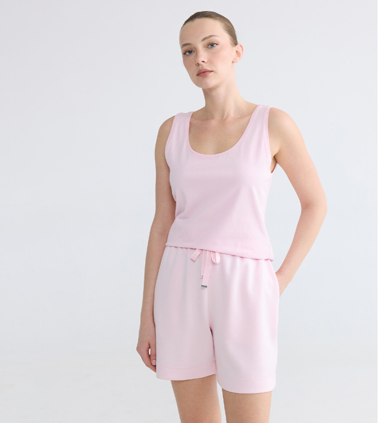 اٍل سي واي كيكي  توبات بلا أكمام  - وردي Sleeveless Tops